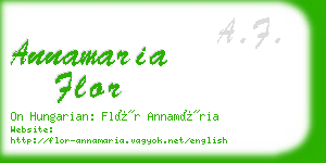 annamaria flor business card